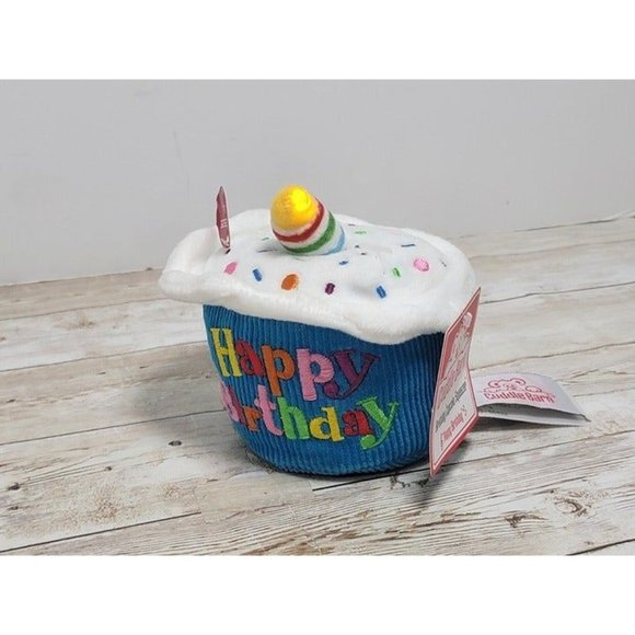 Cuddle Barn - Birthday‎ Cupcake Spinner | Animated Cupcake Musical Plush 8" - Picture 1 of 8